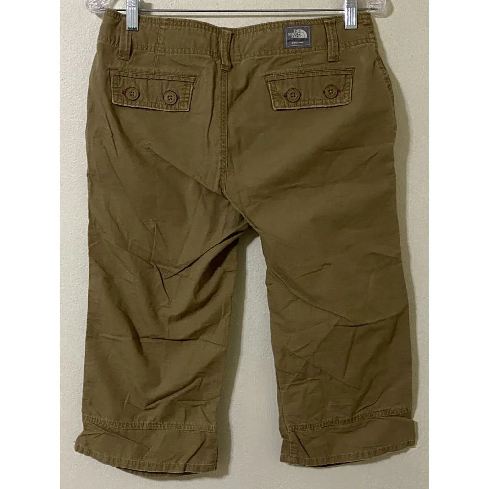 The North Face Women's Size 6 Golden Brown Casual Hiking Capri Pants 32" x 18" - Picture 4 of 9